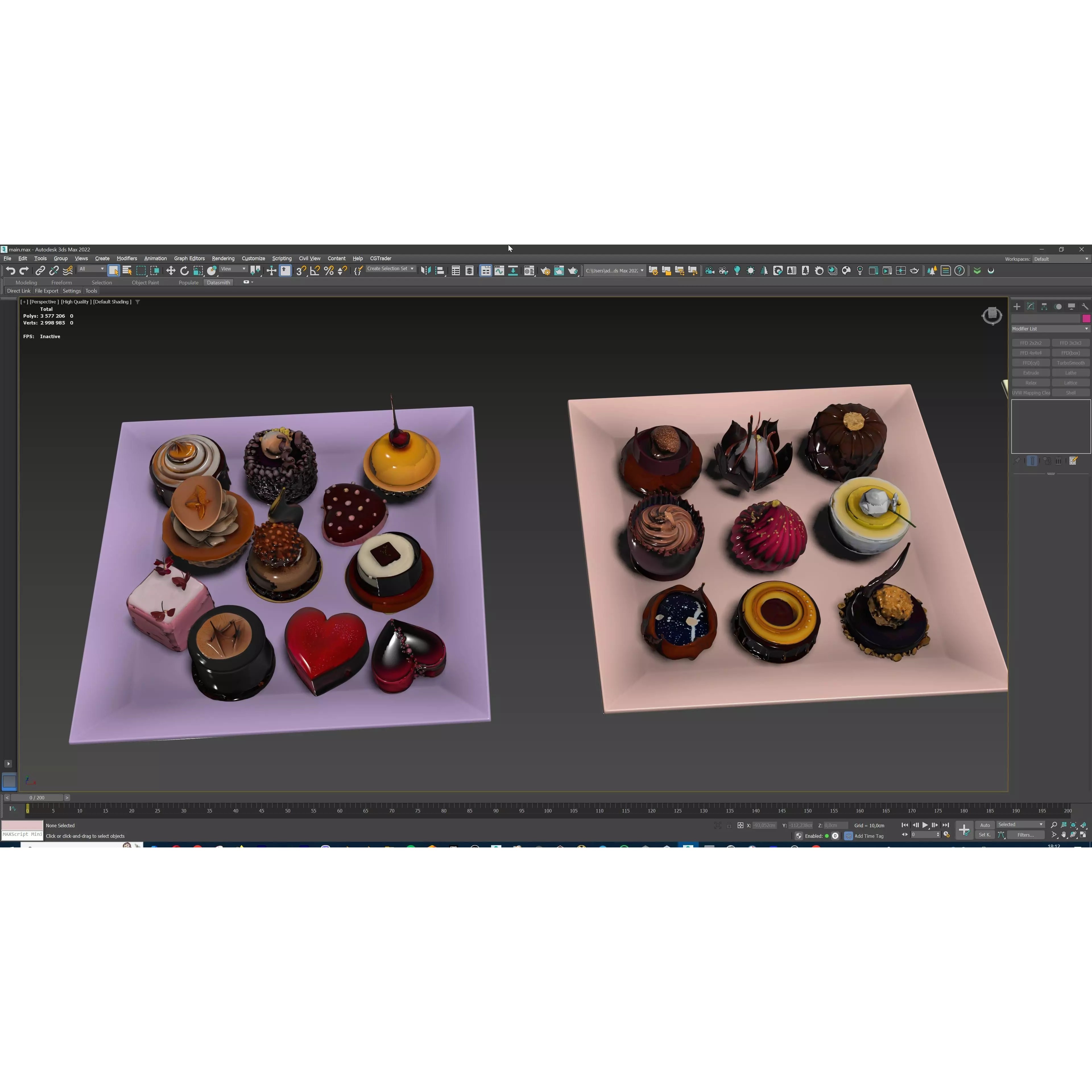 Sweet Dessert Pack - Low-Poly Game-Ready 3D Model - View 33