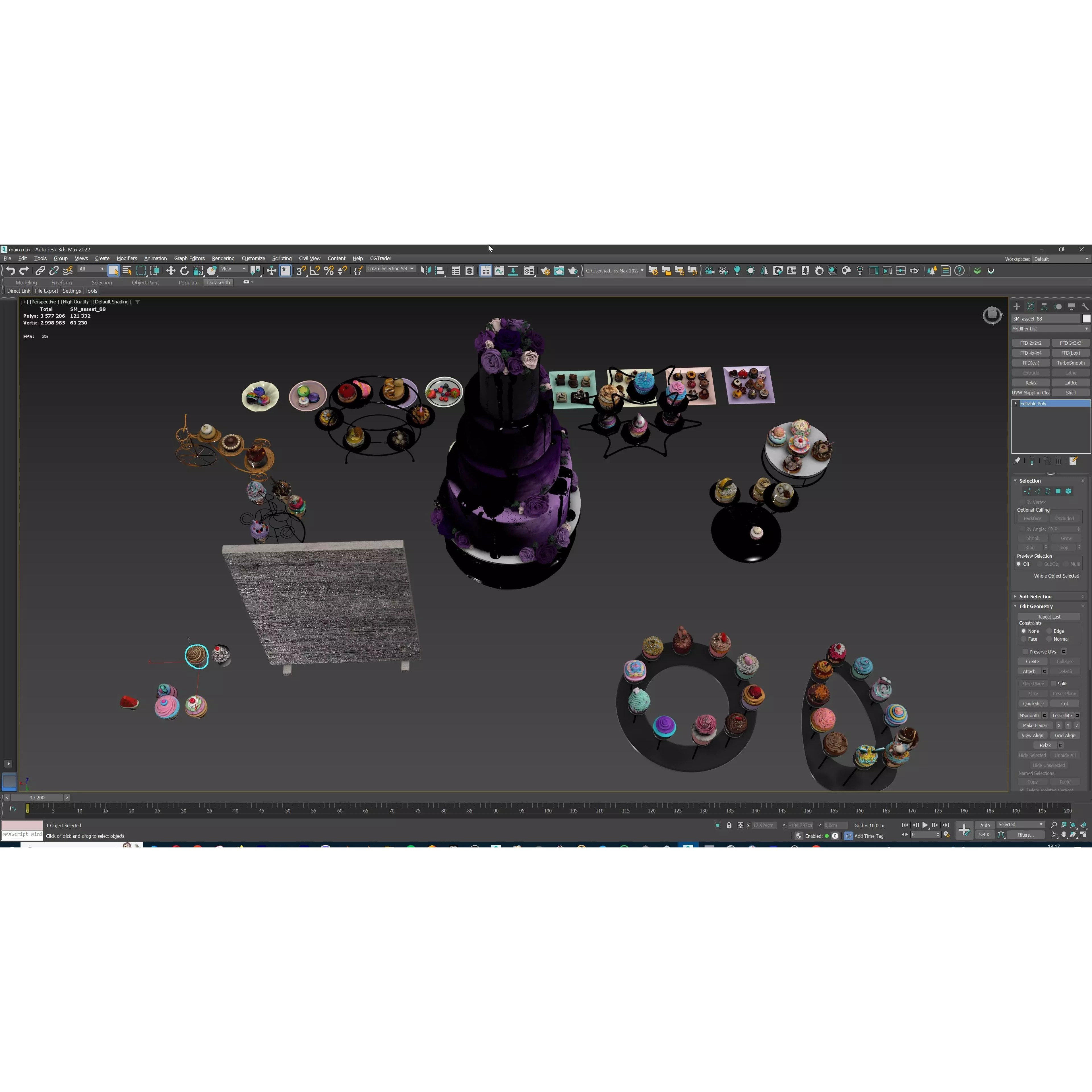 Sweet Dessert Pack - Low-Poly Game-Ready 3D Model - View 40