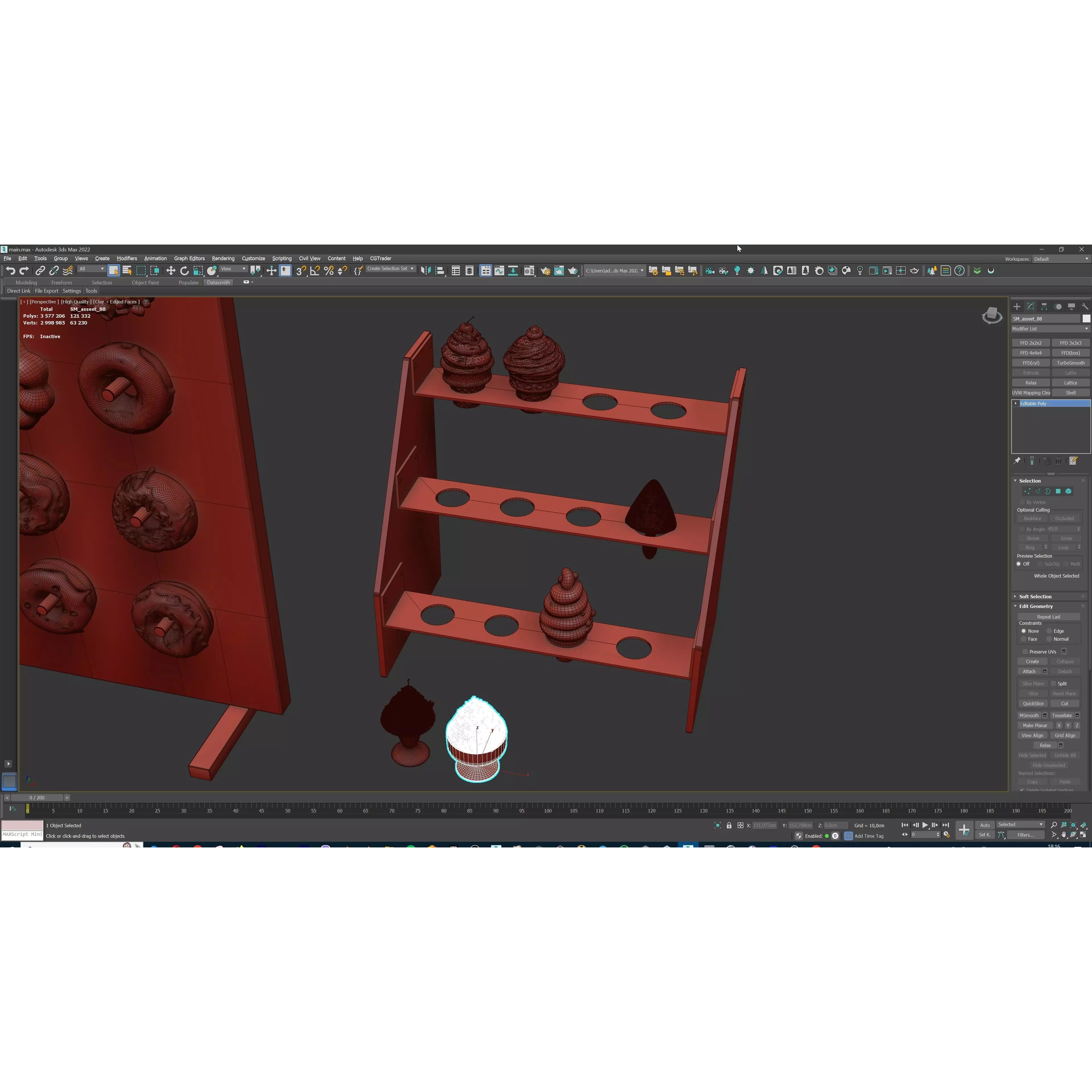 Sweet Dessert Pack - Low-Poly Game-Ready 3D Model - View 41