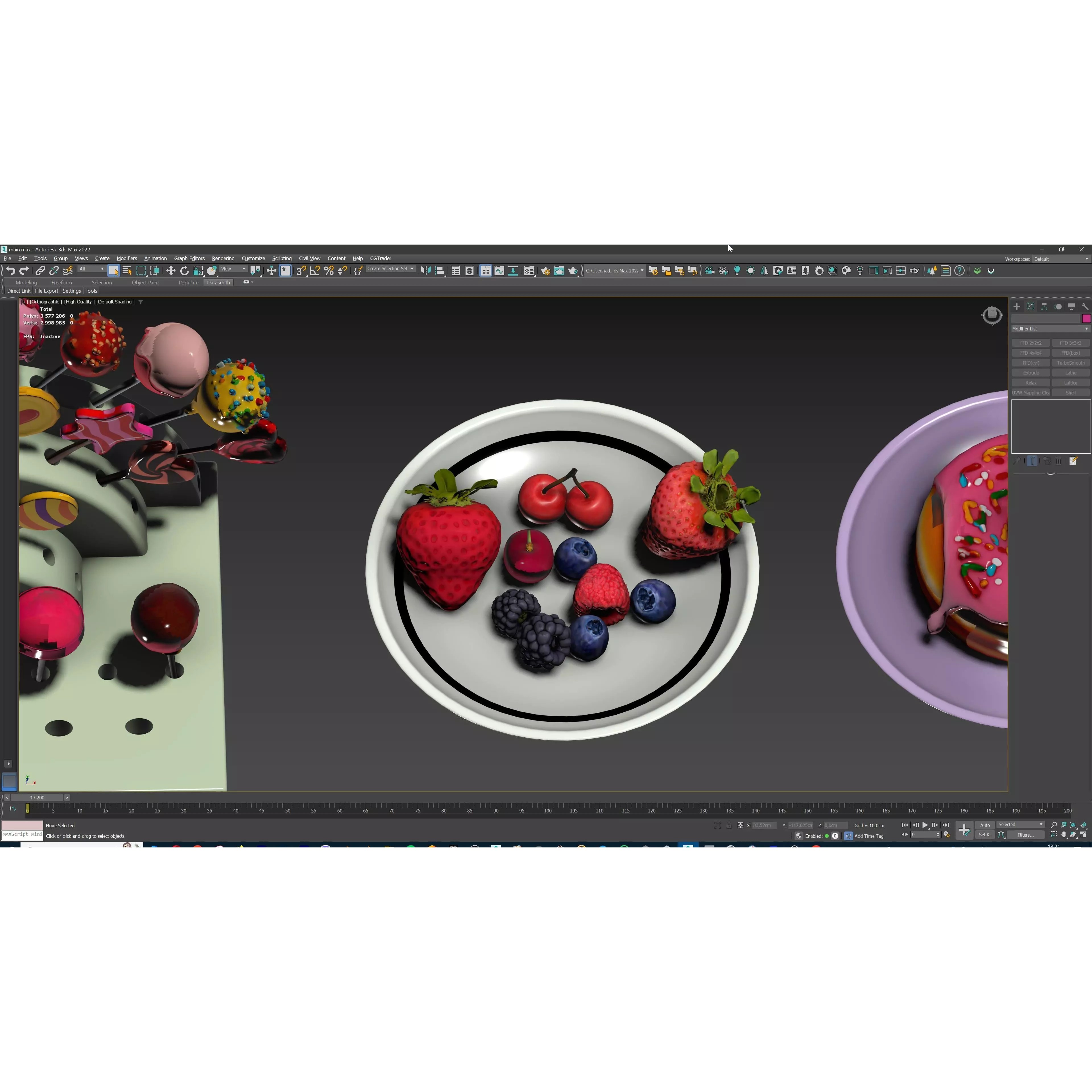 Sweet Dessert Pack - Low-Poly Game-Ready 3D Model - View 42