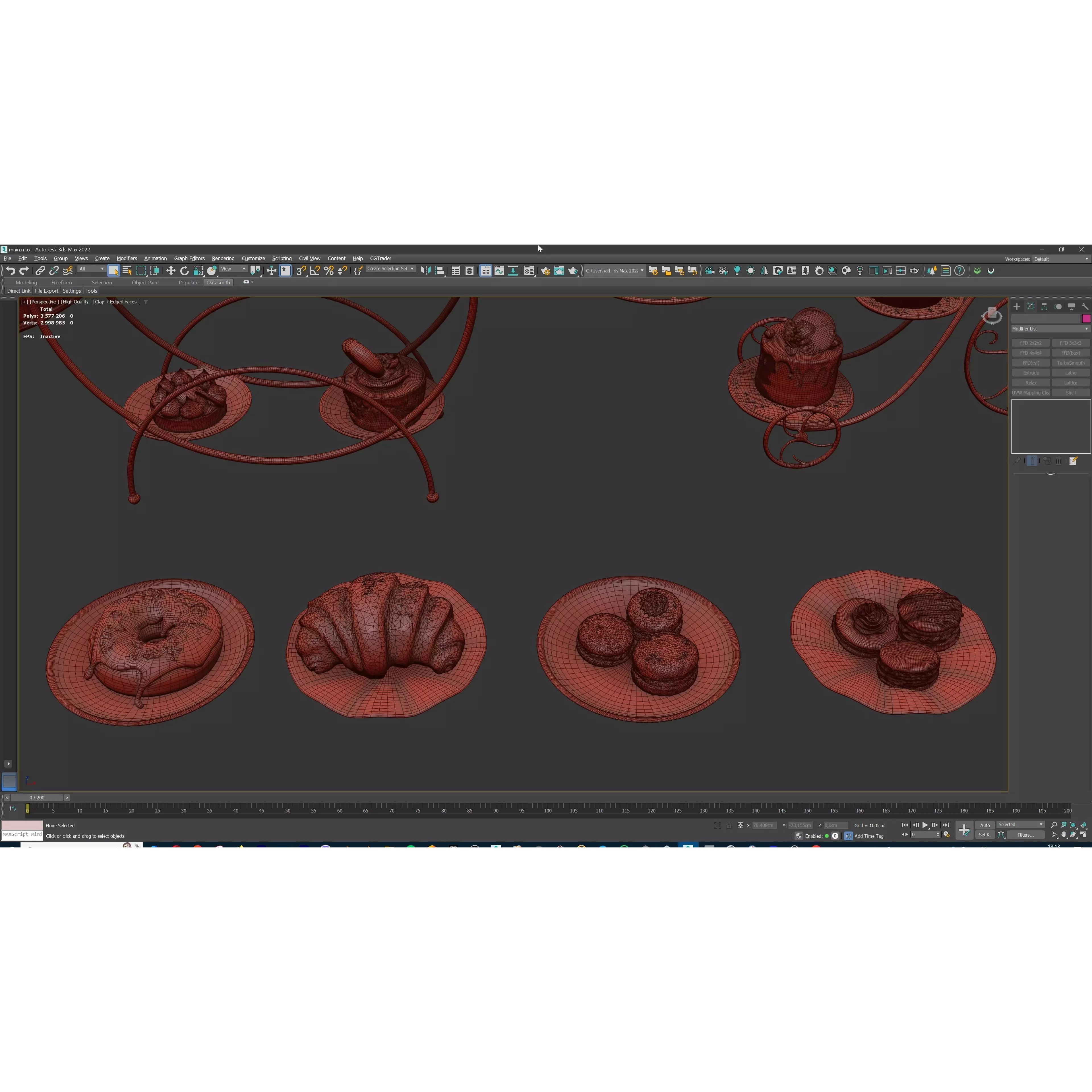 Sweet Dessert Pack - Low-Poly Game-Ready 3D Model - View 43