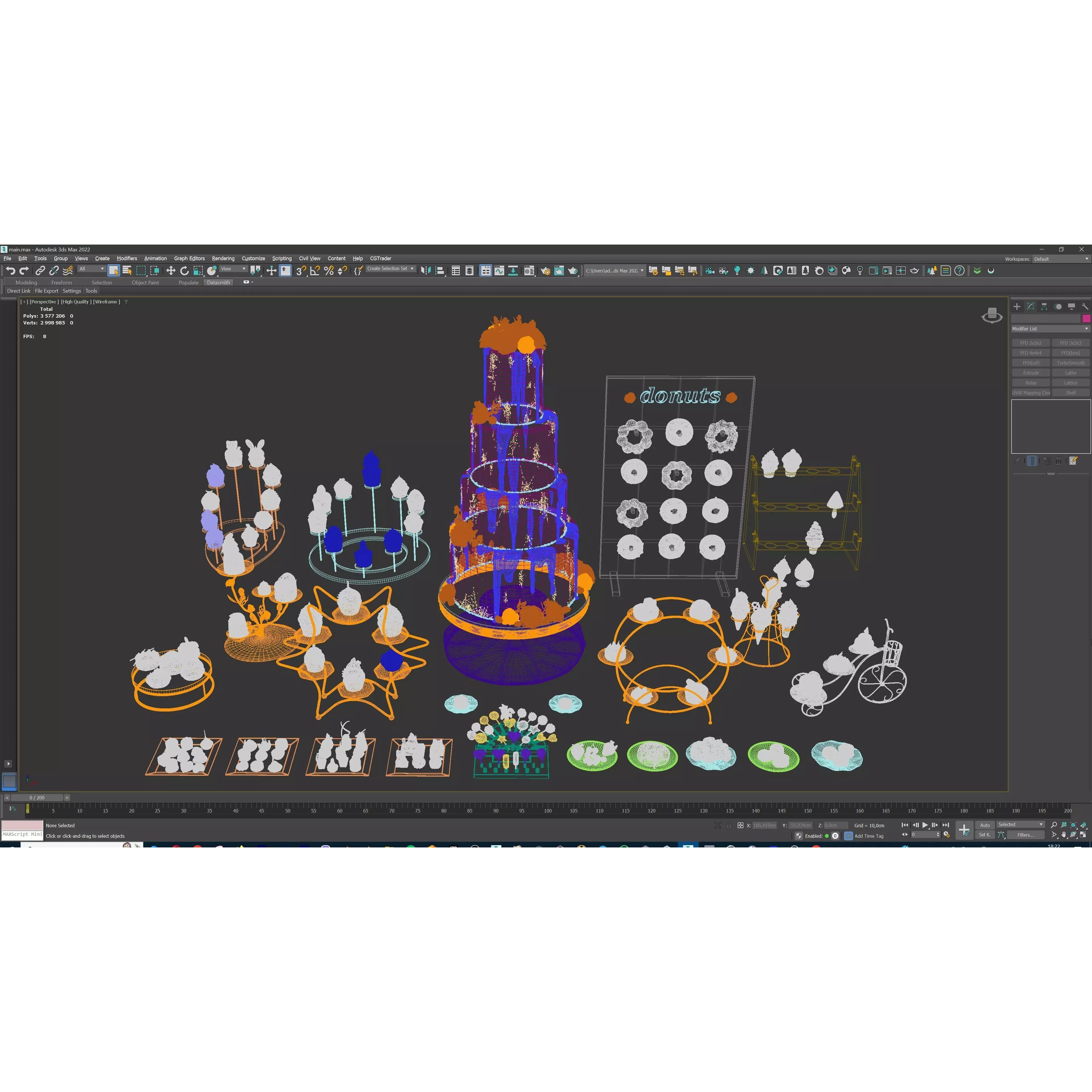 Sweet Dessert Pack - Low-Poly Game-Ready 3D Model - View 44