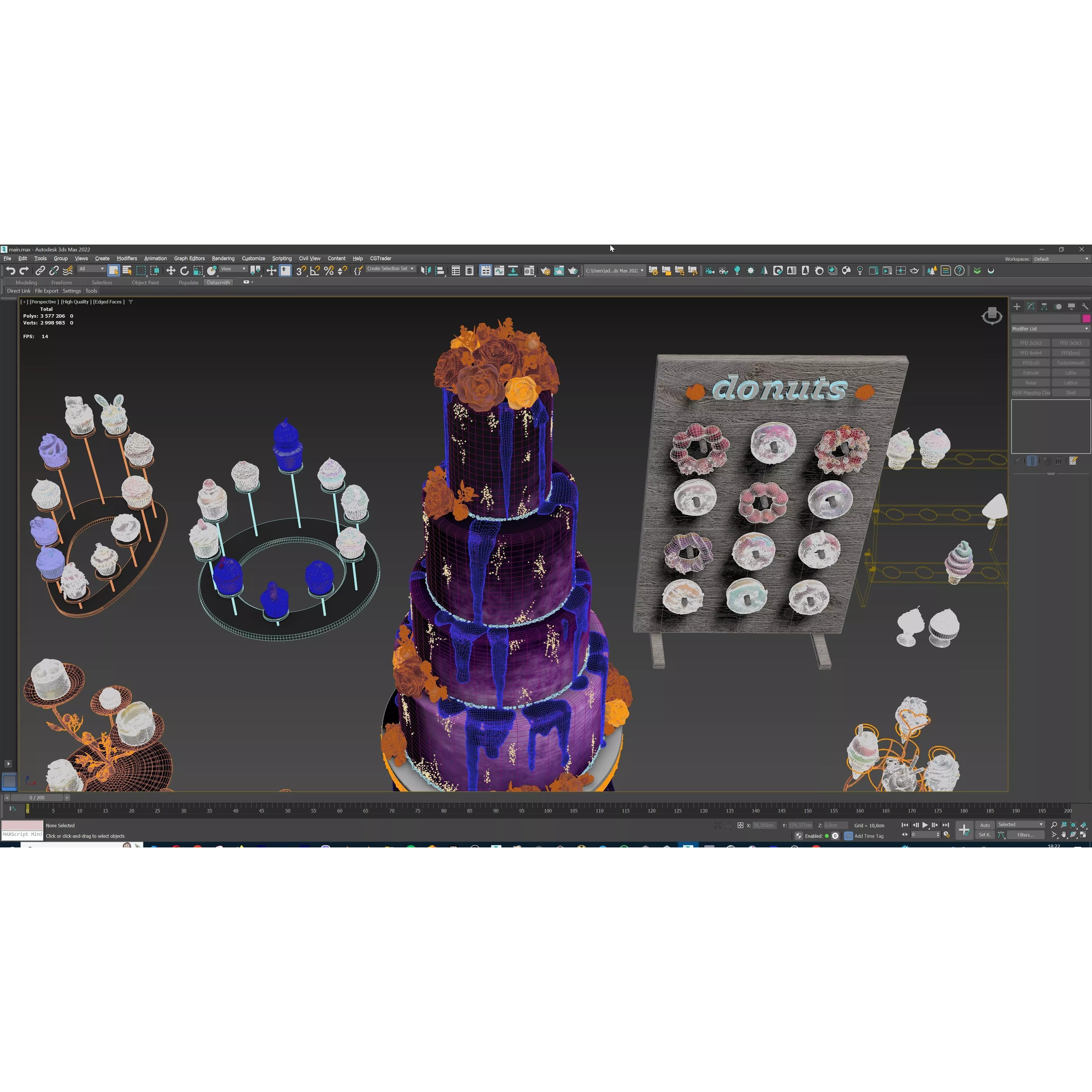 Sweet Dessert Pack - Low-Poly Game-Ready 3D Model - View 45