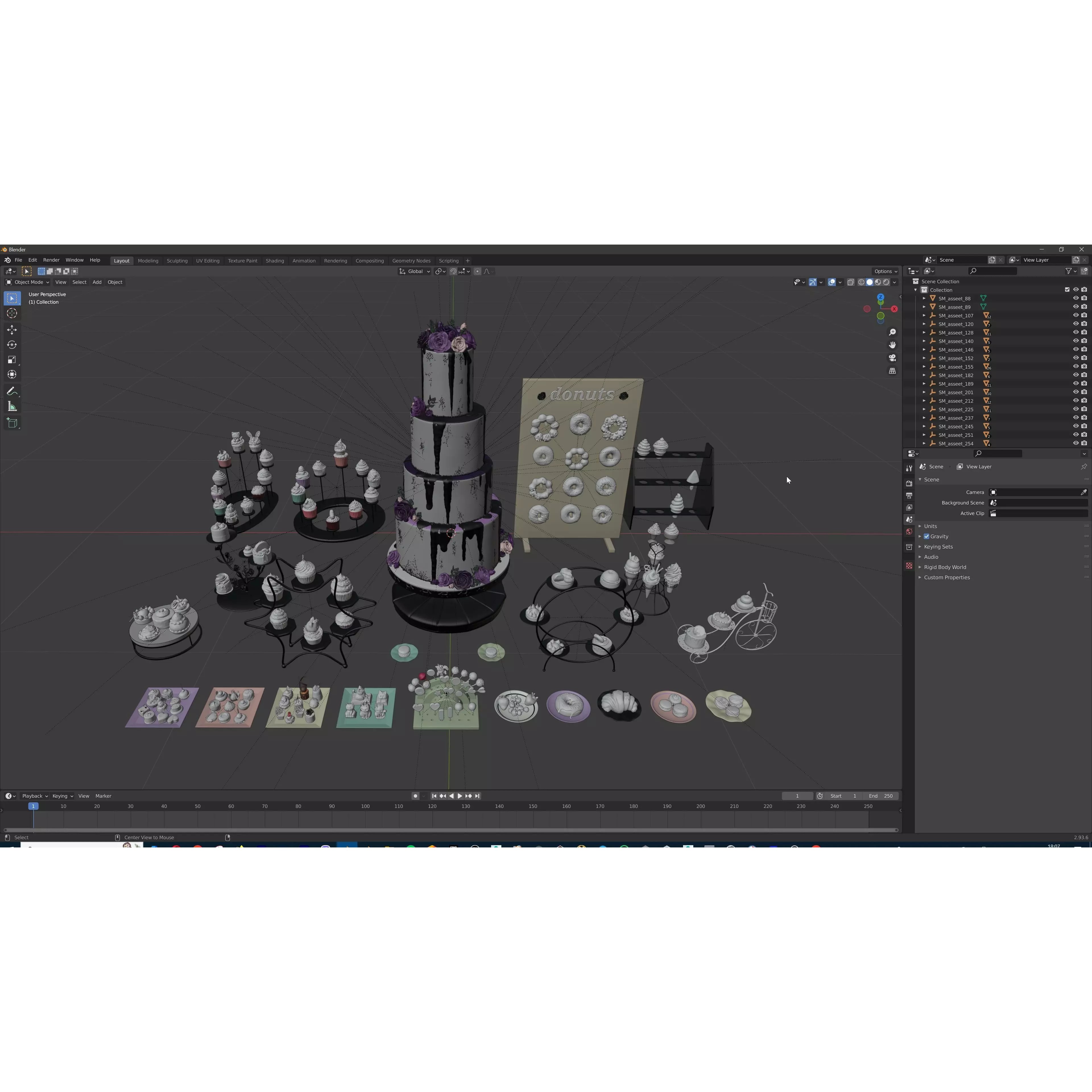 Sweet Dessert Pack - Low-Poly Game-Ready 3D Model - View 51