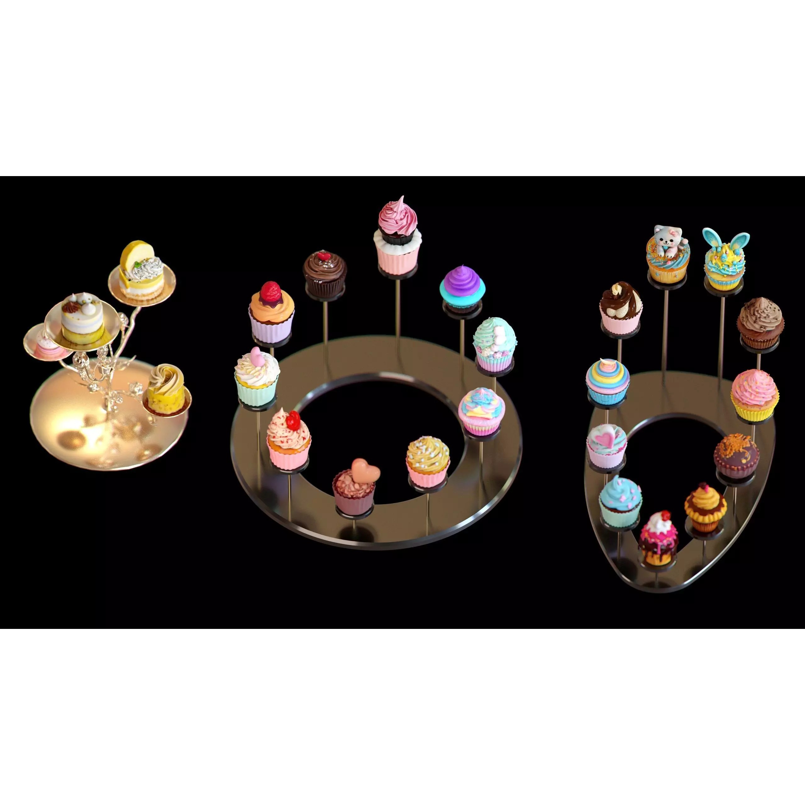 Sweet Dessert Pack - Low-Poly Game-Ready 3D Model - View 8