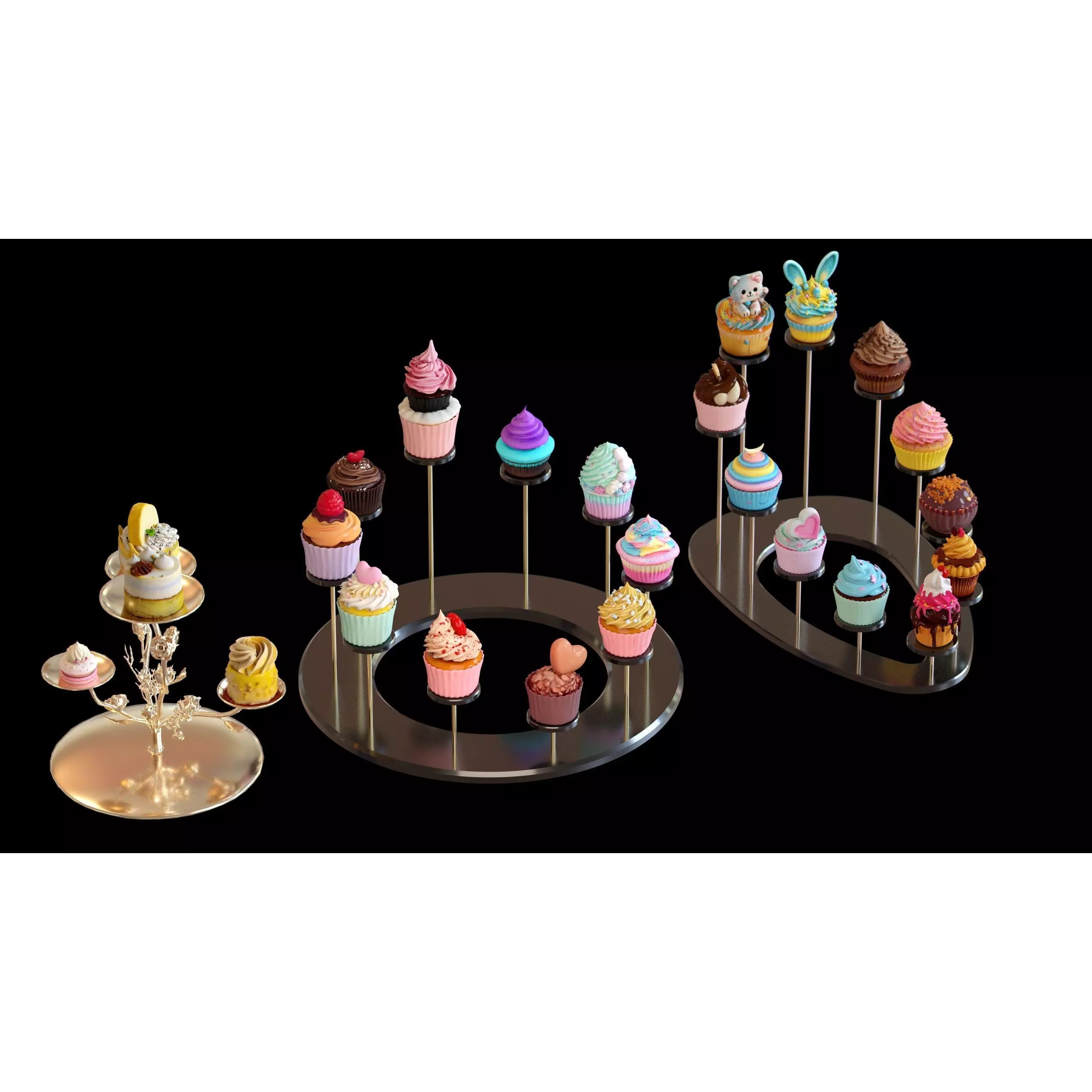 Sweet Dessert Pack - Low-Poly Game-Ready 3D Model - View 9