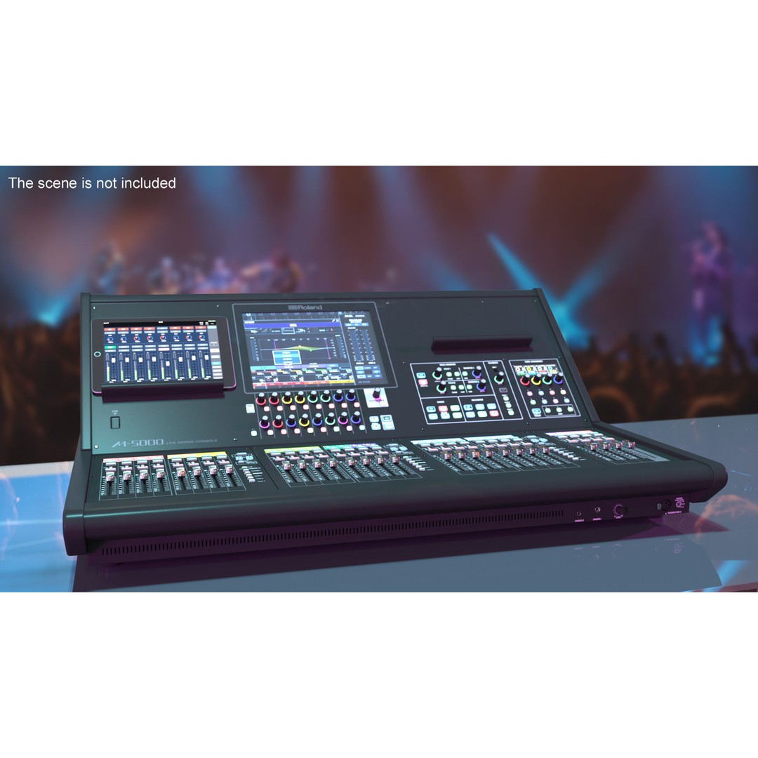 Roland M-5000 Mixing Console 3D Model – High Poly PBR Asset, FBX - View 3
