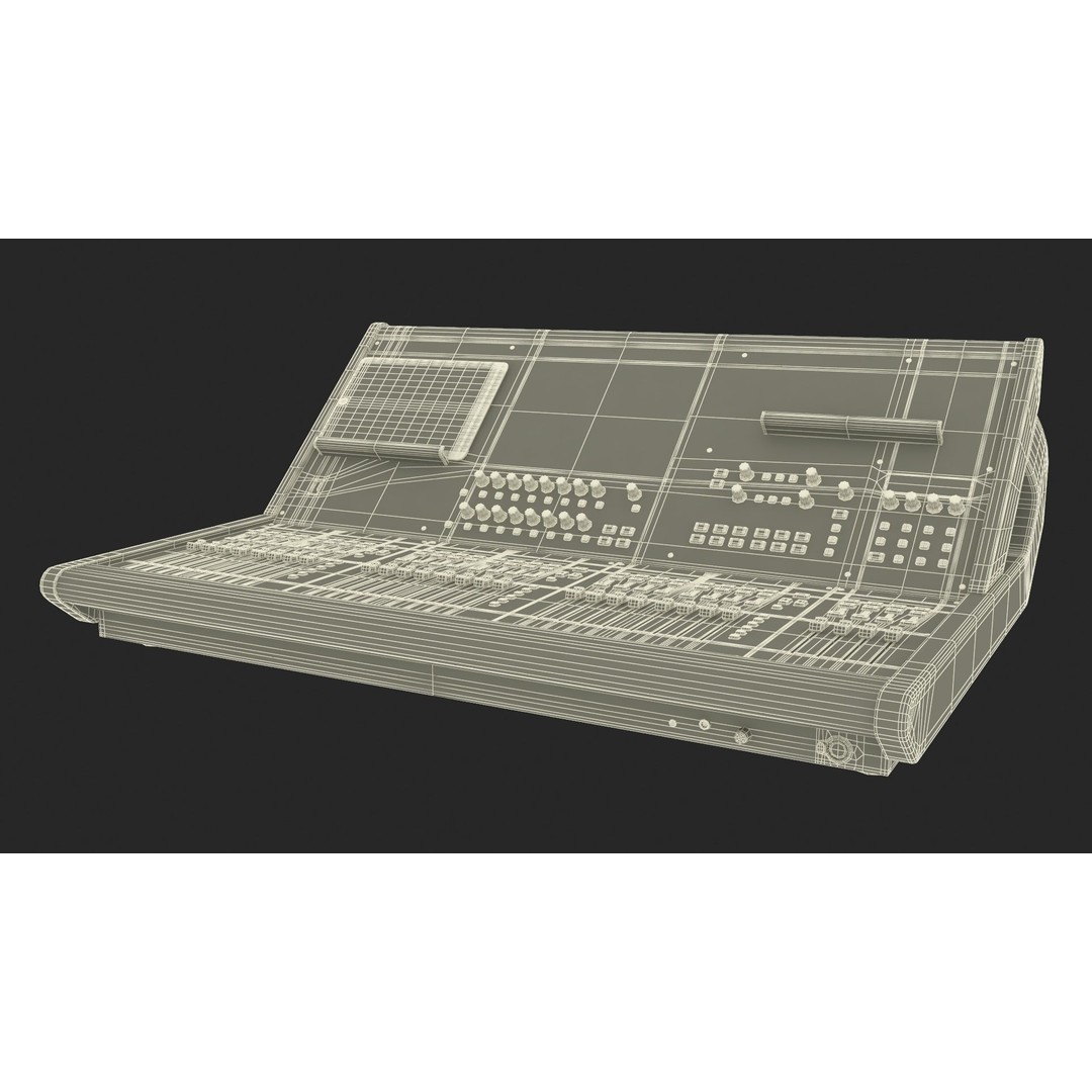 Roland M-5000 Mixing Console 3D Model – High Poly PBR Asset, FBX - View 30