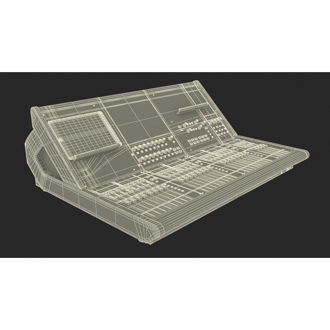 Roland M-5000 Mixing Console 3D Model – High Poly PBR Asset, FBX - View 31