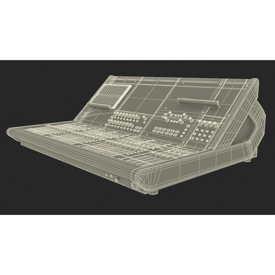Roland M-5000 Mixing Console 3D Model – High Poly PBR Asset, FBX - View 33