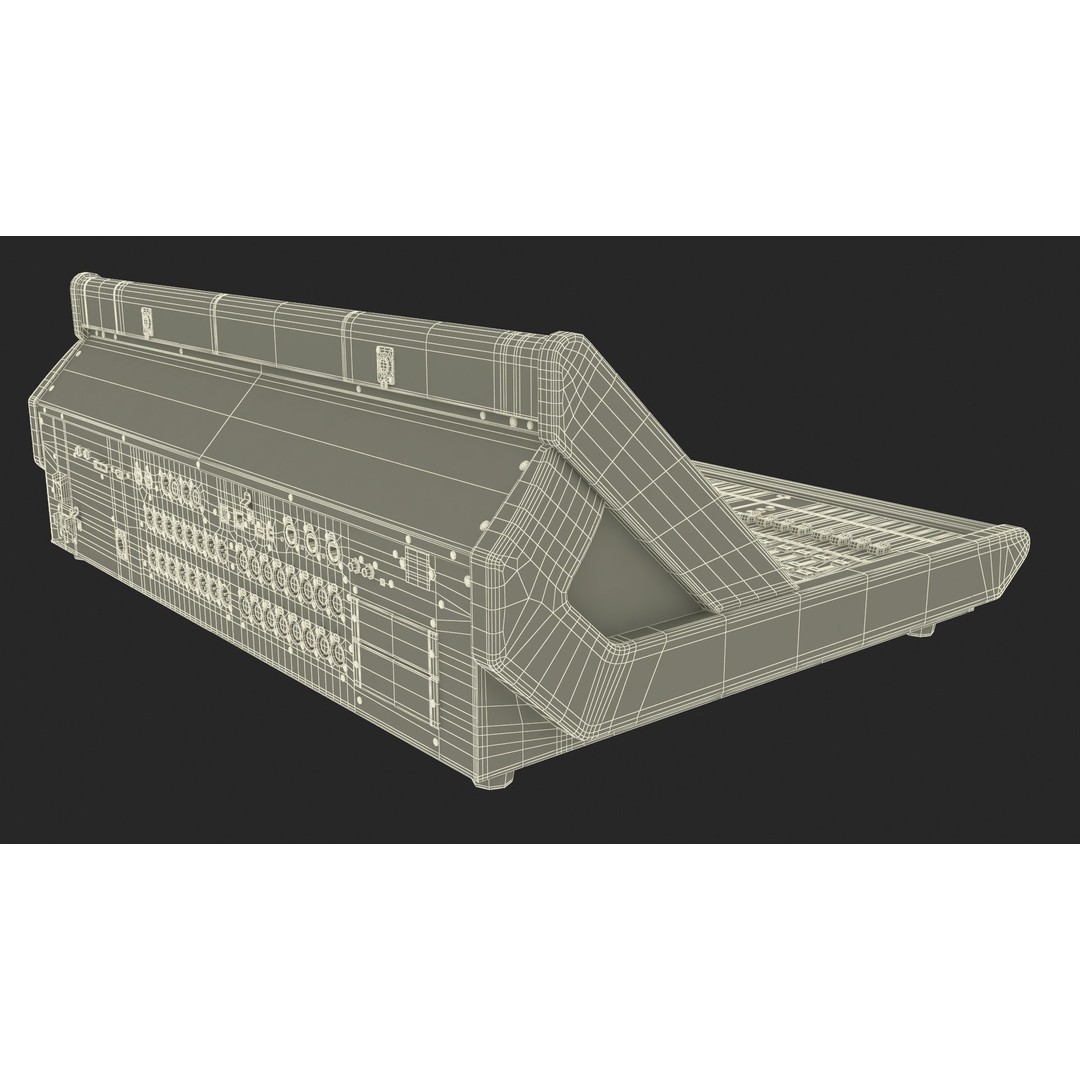 Roland M-5000 Mixing Console 3D Model – High Poly PBR Asset, FBX - View 37