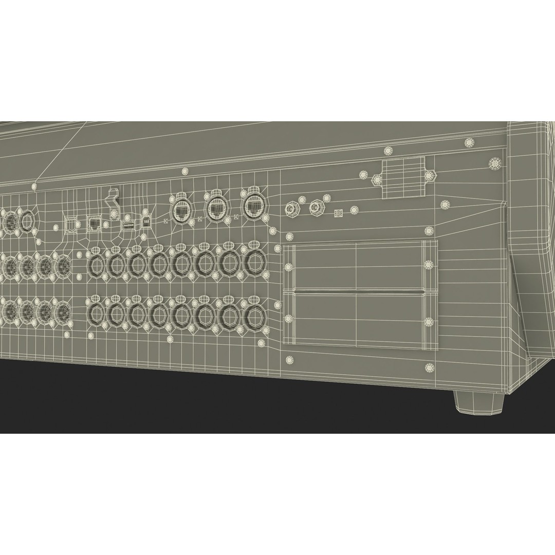 Roland M-5000 Mixing Console 3D Model – High Poly PBR Asset, FBX - View 38