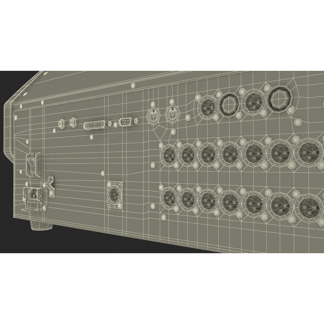 Roland M-5000 Mixing Console 3D Model – High Poly PBR Asset, FBX - View 39