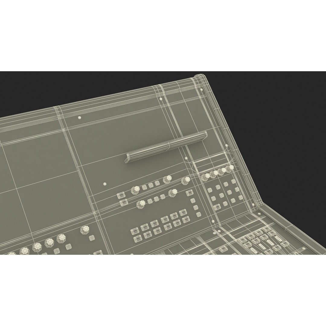Roland M-5000 Mixing Console 3D Model – High Poly PBR Asset, FBX - View 40