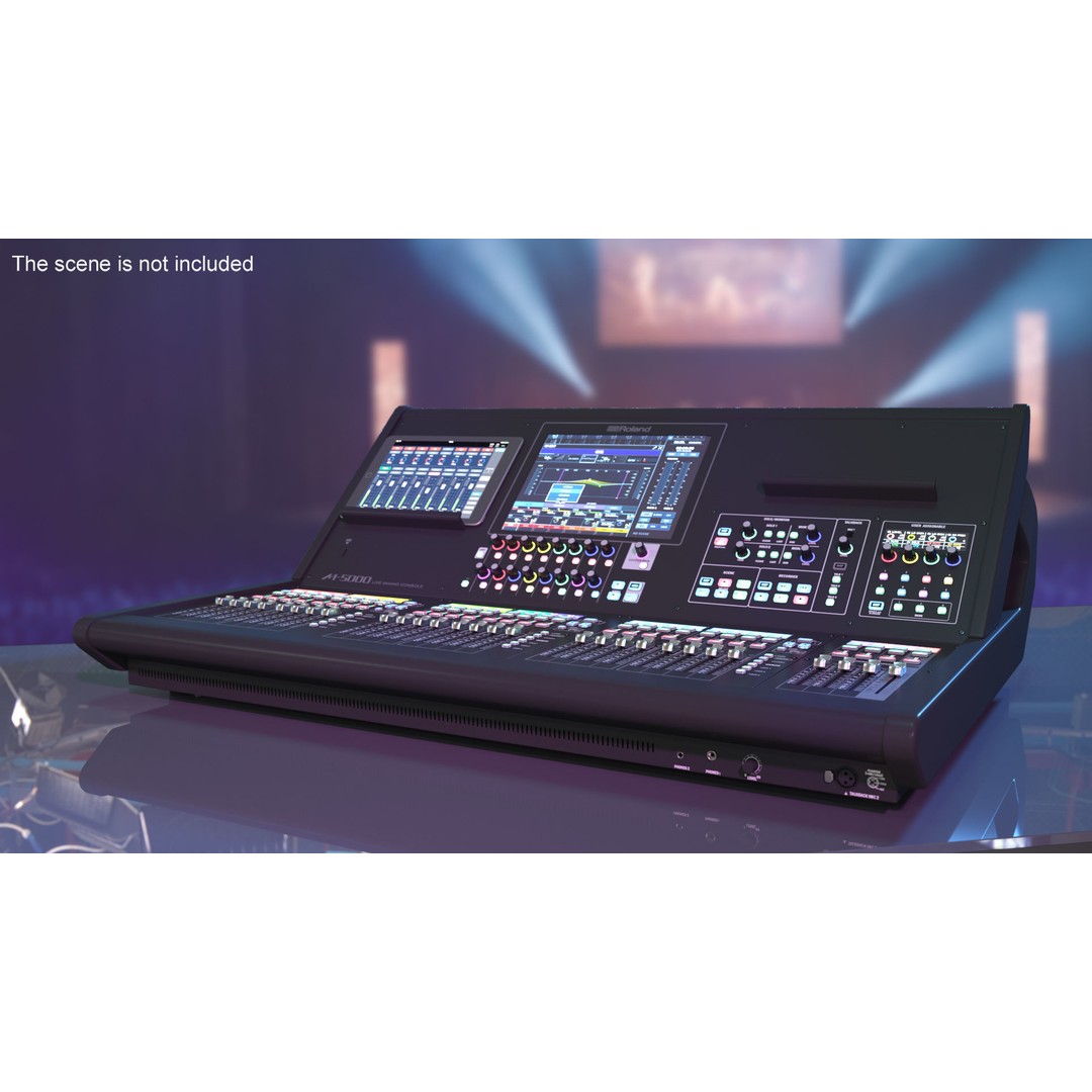 Roland M-5000 Mixing Console 3D Model – High Poly PBR Asset, FBX - View 5