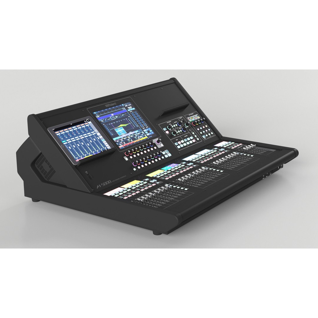 Roland M-5000 Mixing Console 3D Model – High Poly PBR Asset, FBX - View 7