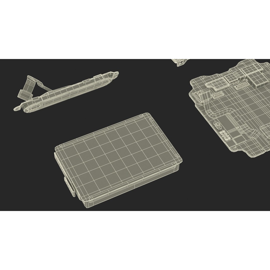 Apple Watch Series SE Spare Parts 3D Model – Detailed Disassembled Parts