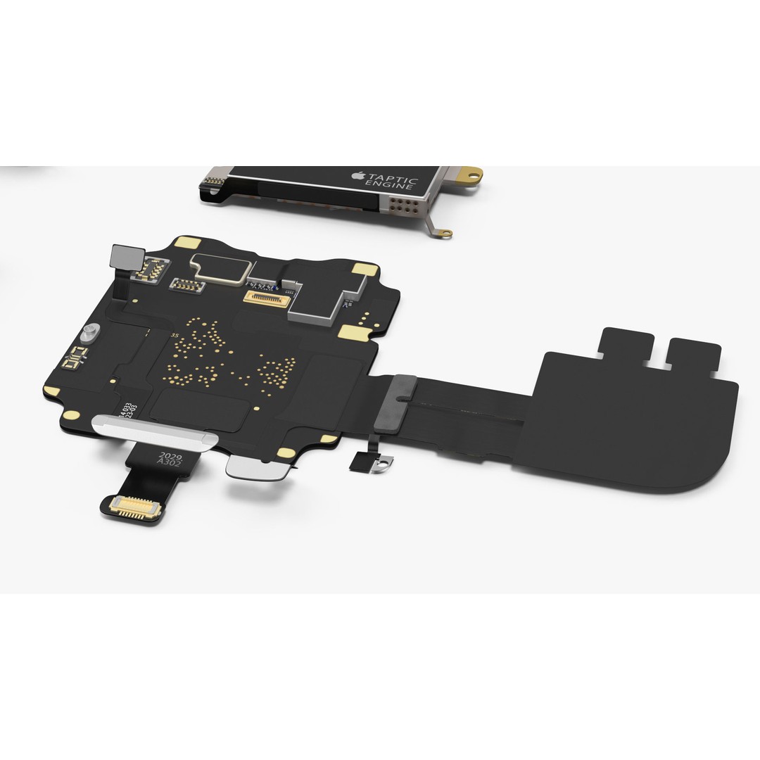 Apple Watch Series SE Spare Parts 3D Model – Detailed Disassembled Parts - View 10