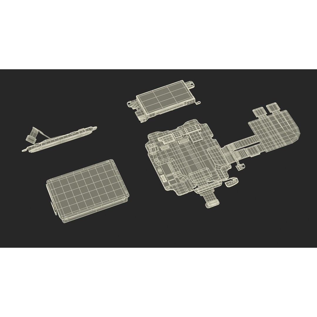 Apple Watch Series SE Spare Parts 3D Model – Detailed Disassembled Parts - View 25