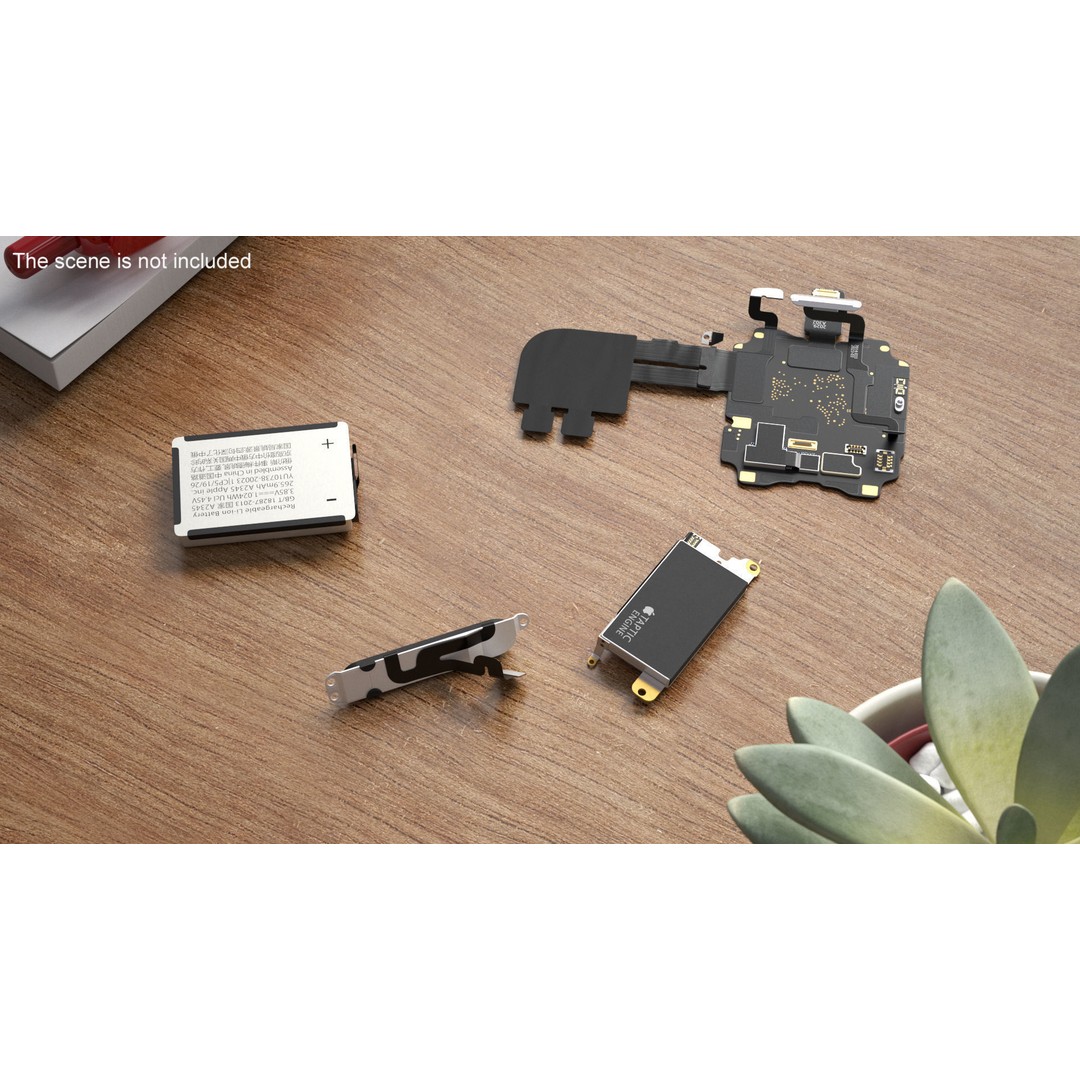 Apple Watch Series SE Spare Parts 3D Model – Detailed Disassembled Parts - View 3