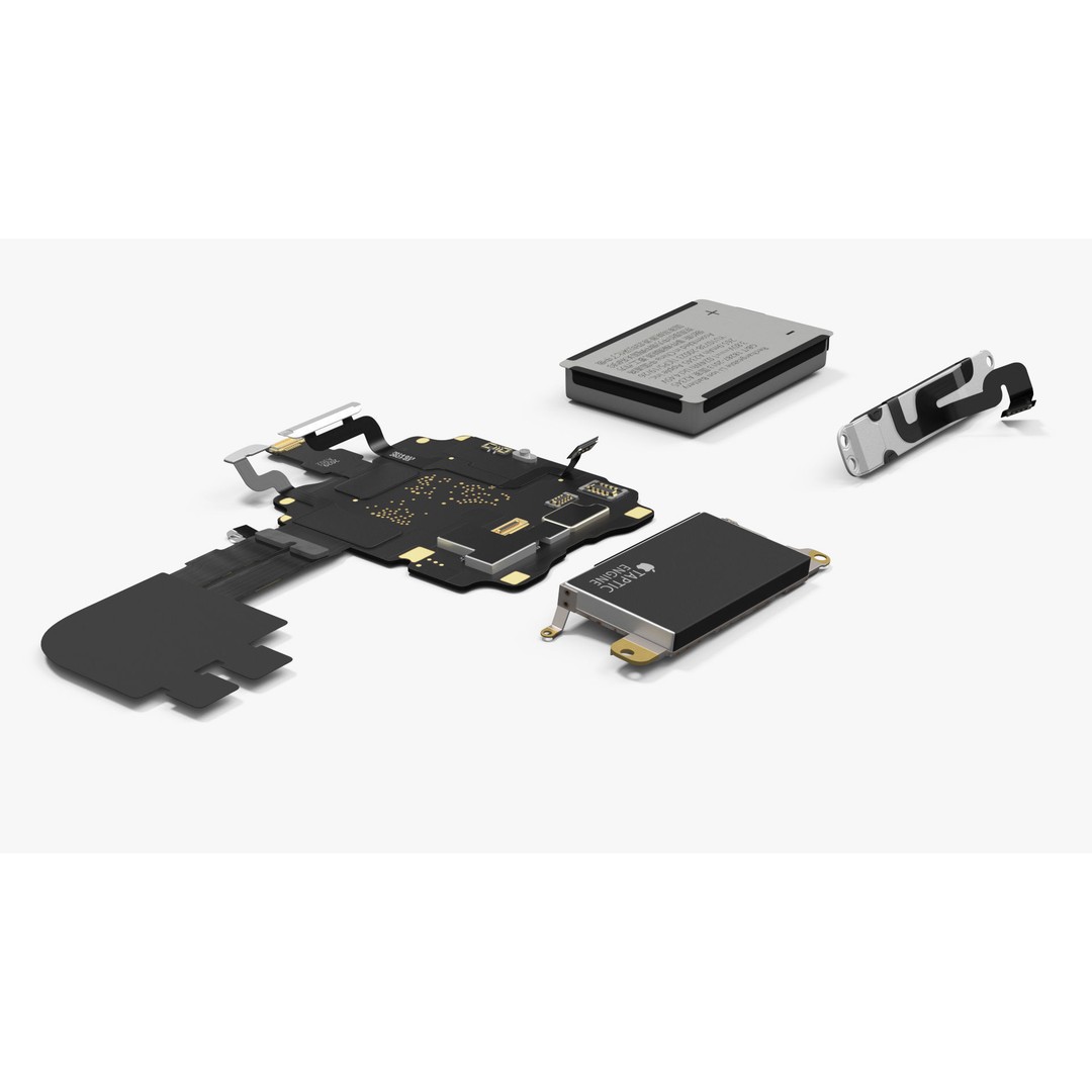 Apple Watch Series SE Spare Parts 3D Model – Detailed Disassembled Parts - View 7