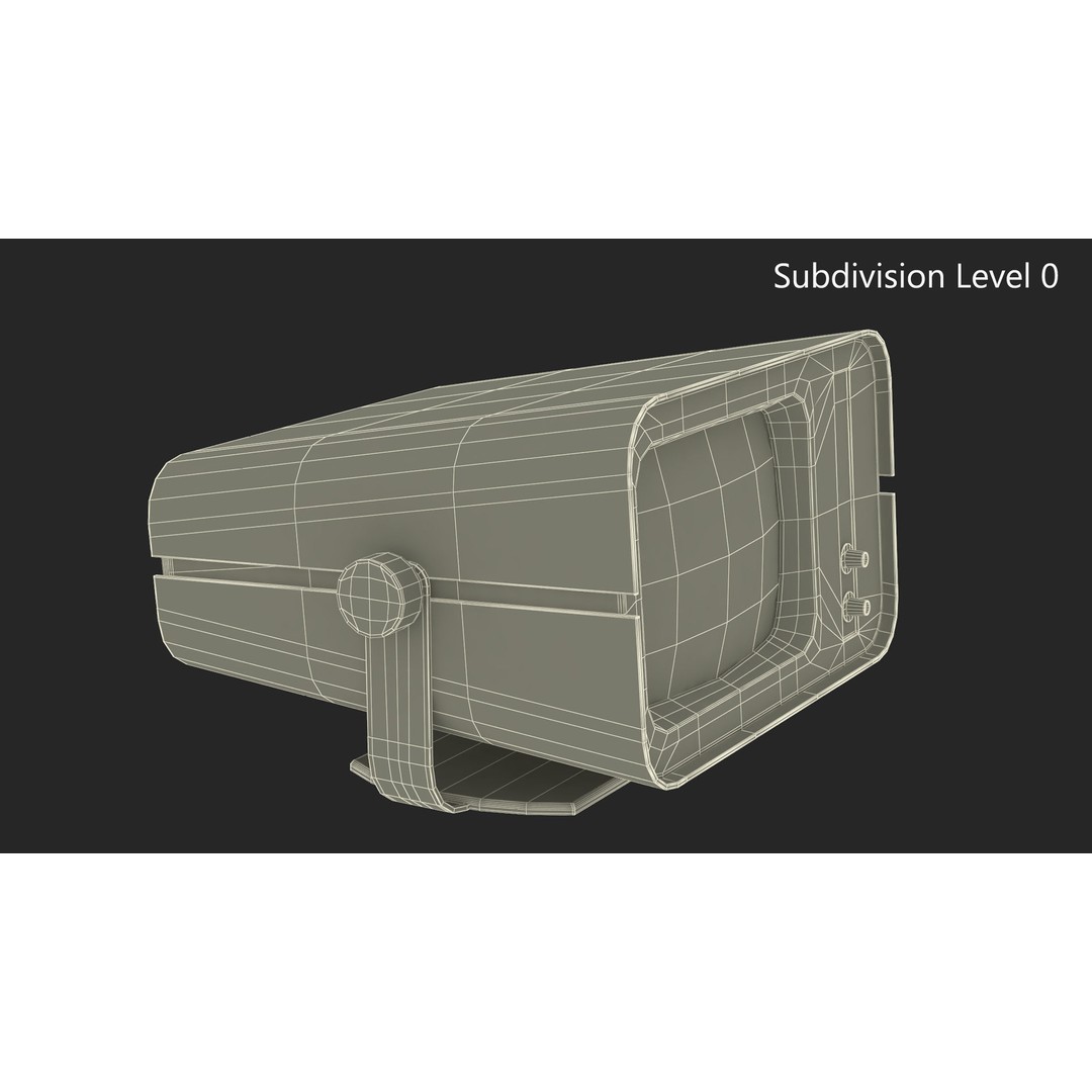 Vintage DVK-2 Computer Monitor 3D Model – High Poly PBR Asset, FBX, OBJ - View 14