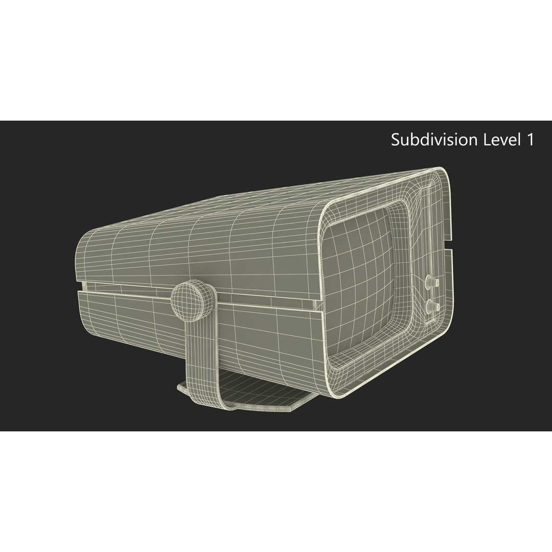Vintage DVK-2 Computer Monitor 3D Model – High Poly PBR Asset, FBX, OBJ - View 15