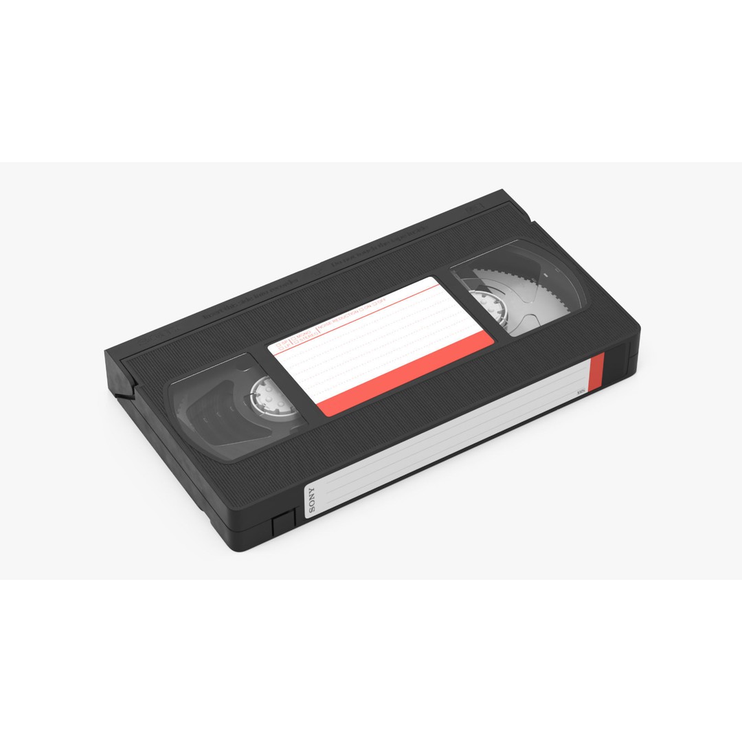 VHS Player 3D Model – Vintage JVC HR-3330TR with Sony Cassette - View 15