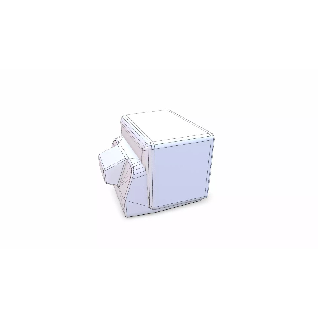 Retro Vintage CRT TV 3D Model – Low Poly PBR Game Asset, FBX