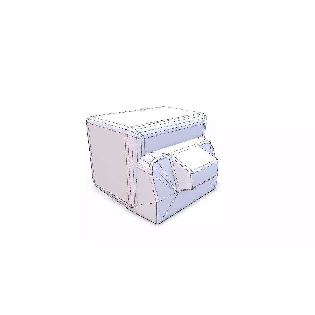 Retro Vintage CRT TV 3D Model – Low Poly PBR Game Asset, FBX - View 17