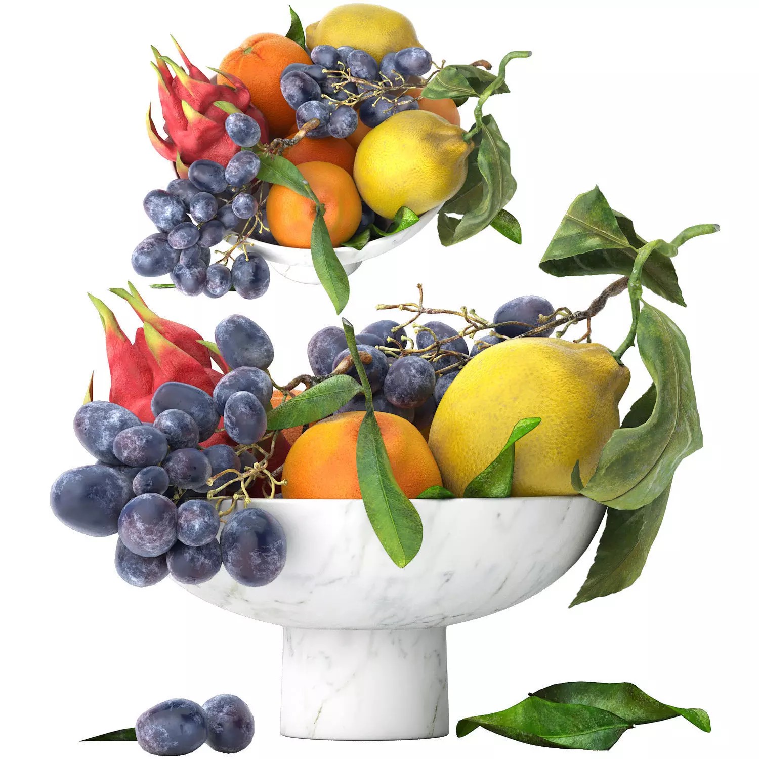 Bowl of Tropical Fruits - Game-Ready 3D Model - View 2