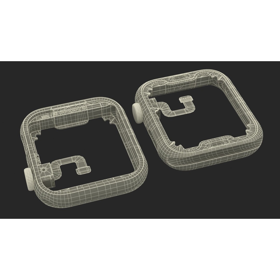 Apple Watch Main Shell Aluminum 3D Model – High Poly PBR Asset, FBX, OBJ - View 26