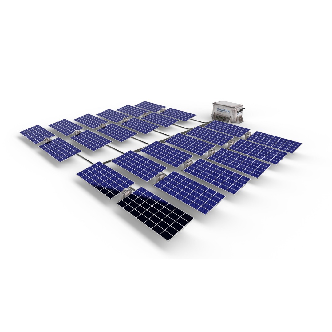 Solar Panels 3D Model – Low Poly PBR Asset with 8K Textures, FBX/OBJ