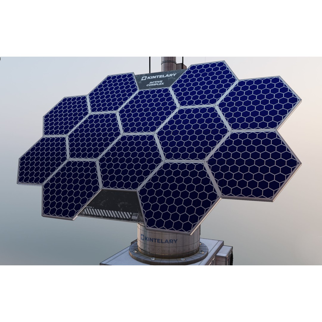 Solar Panels 3D Model – Low Poly PBR Asset with 8K Textures, FBX/OBJ - View 25