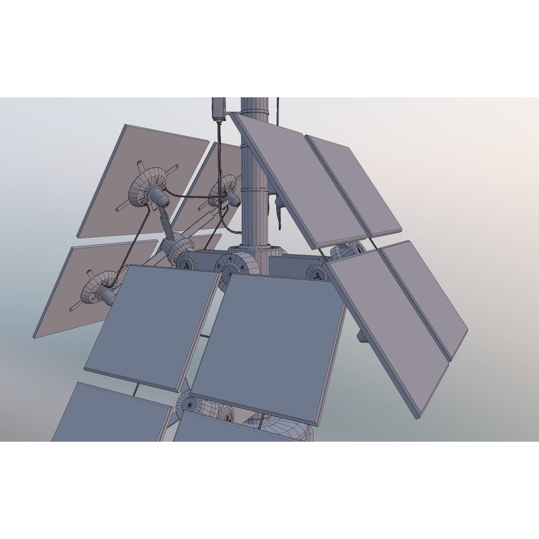 Solar Panels 3D Model – Low Poly PBR Asset with 8K Textures, FBX/OBJ - View 26