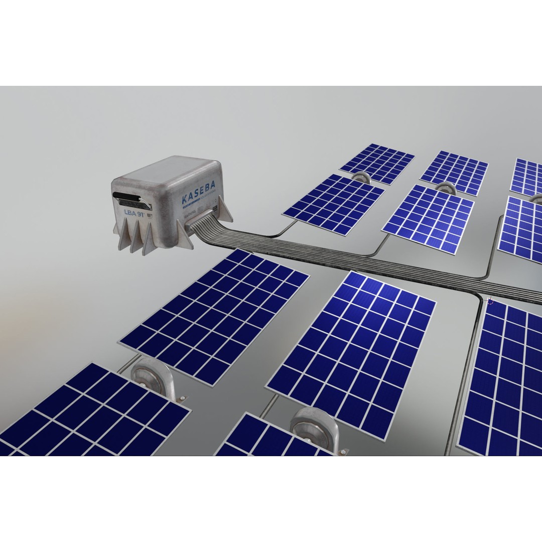Solar Panels 3D Model – Low Poly PBR Asset with 8K Textures, FBX/OBJ - View 30