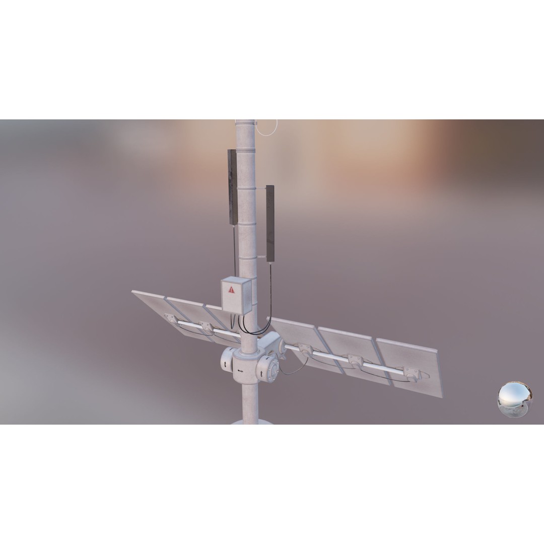 Solar Panels 3D Model – Low Poly PBR Asset with 8K Textures, FBX/OBJ - View 33