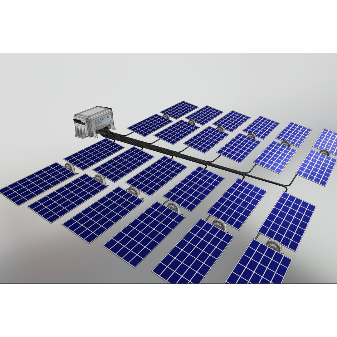 Solar Panels 3D Model – Low Poly PBR Asset with 8K Textures, FBX/OBJ - View 40