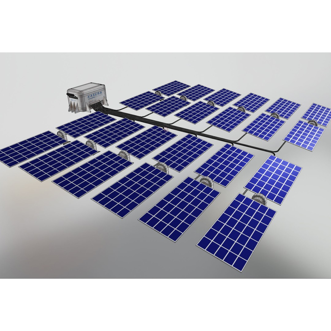 Solar Panels 3D Model – Low Poly PBR Asset with 8K Textures, FBX/OBJ - View 42