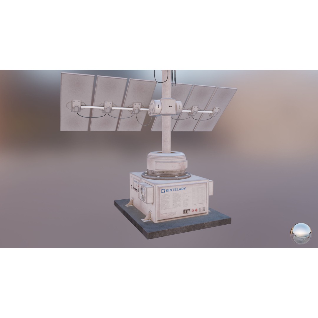 Solar Panels 3D Model – Low Poly PBR Asset with 8K Textures, FBX/OBJ - View 43