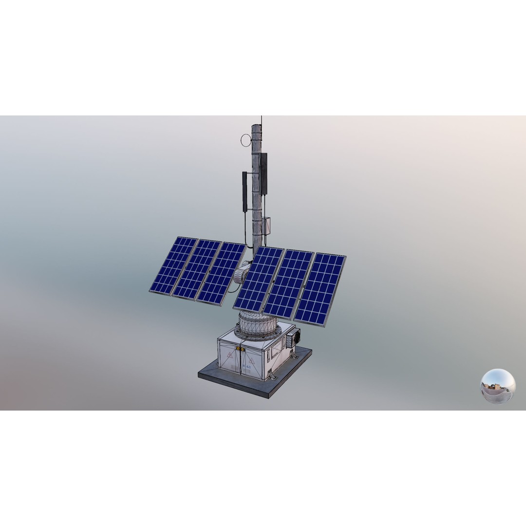 Solar Panels 3D Model – Low Poly PBR Asset with 8K Textures, FBX/OBJ - View 59