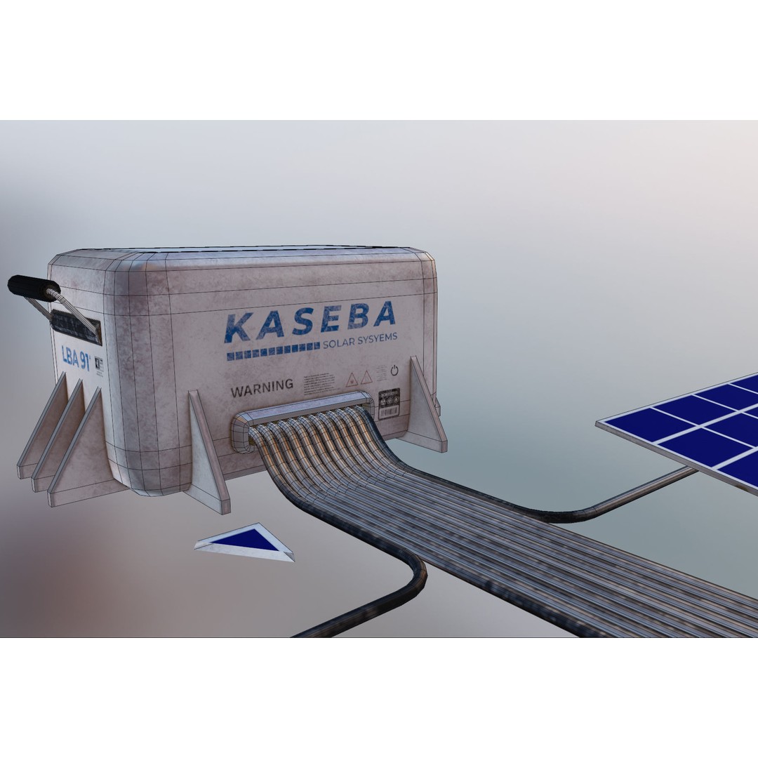 Solar Panels 3D Model – Low Poly PBR Asset with 8K Textures, FBX/OBJ - View 67