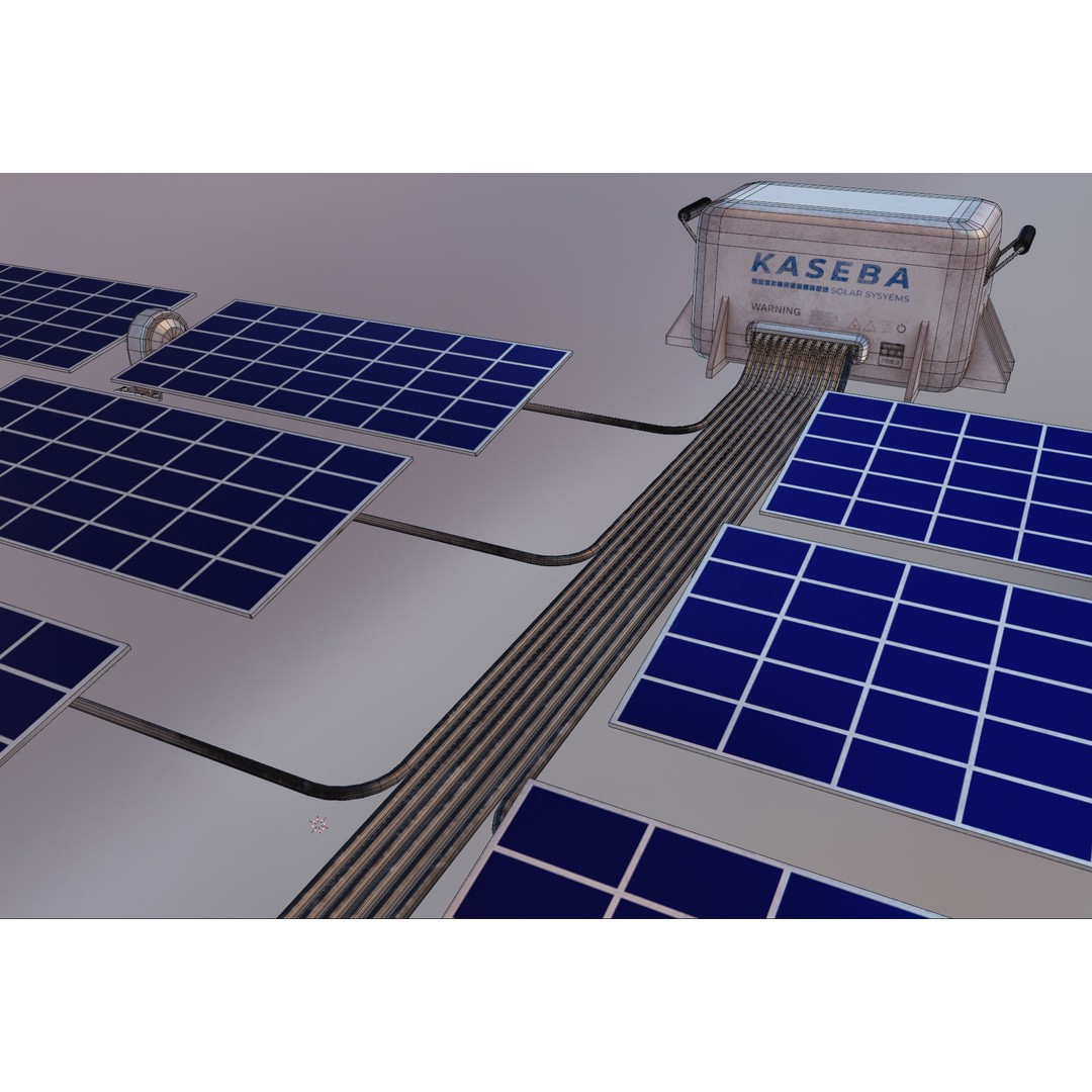 Solar Panels 3D Model – Low Poly PBR Asset with 8K Textures, FBX/OBJ - View 72