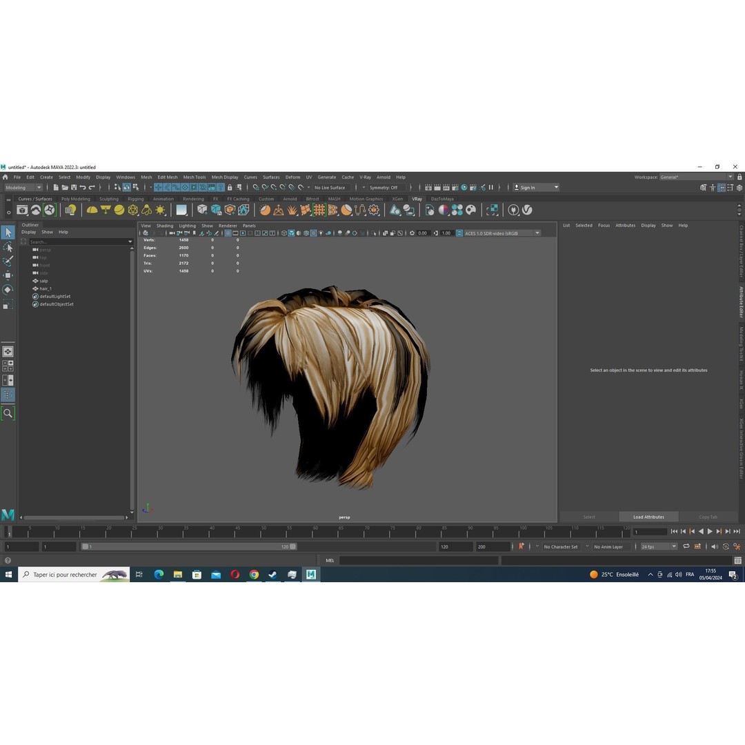 Pexie Short Hair 3D Model – Low Poly Realistic Hair Asset, FBX - View 17