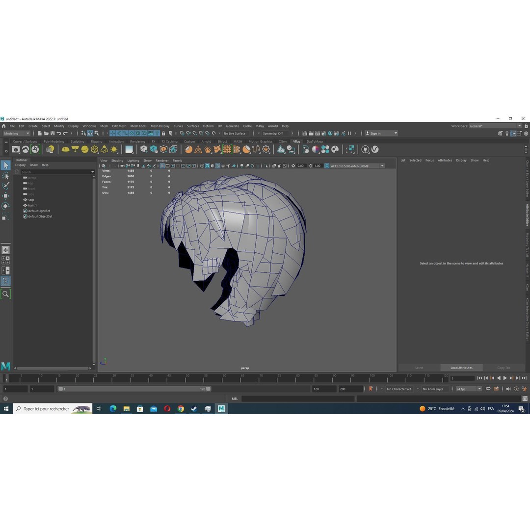 Pexie Short Hair 3D Model – Low Poly Realistic Hair Asset, FBX - View 18