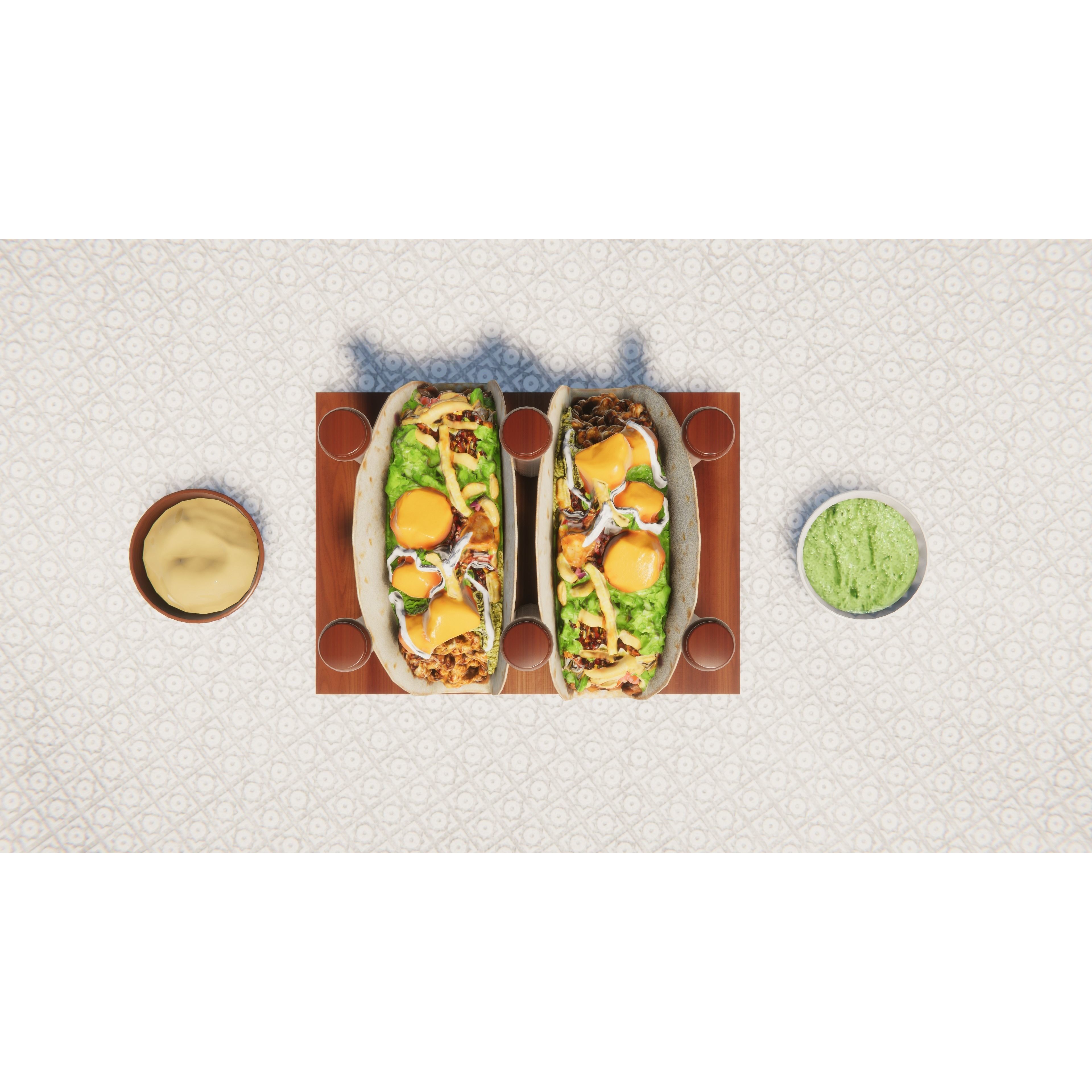 Fast Food Bundle - Low-Poly Game-Ready 3D Model - View 30