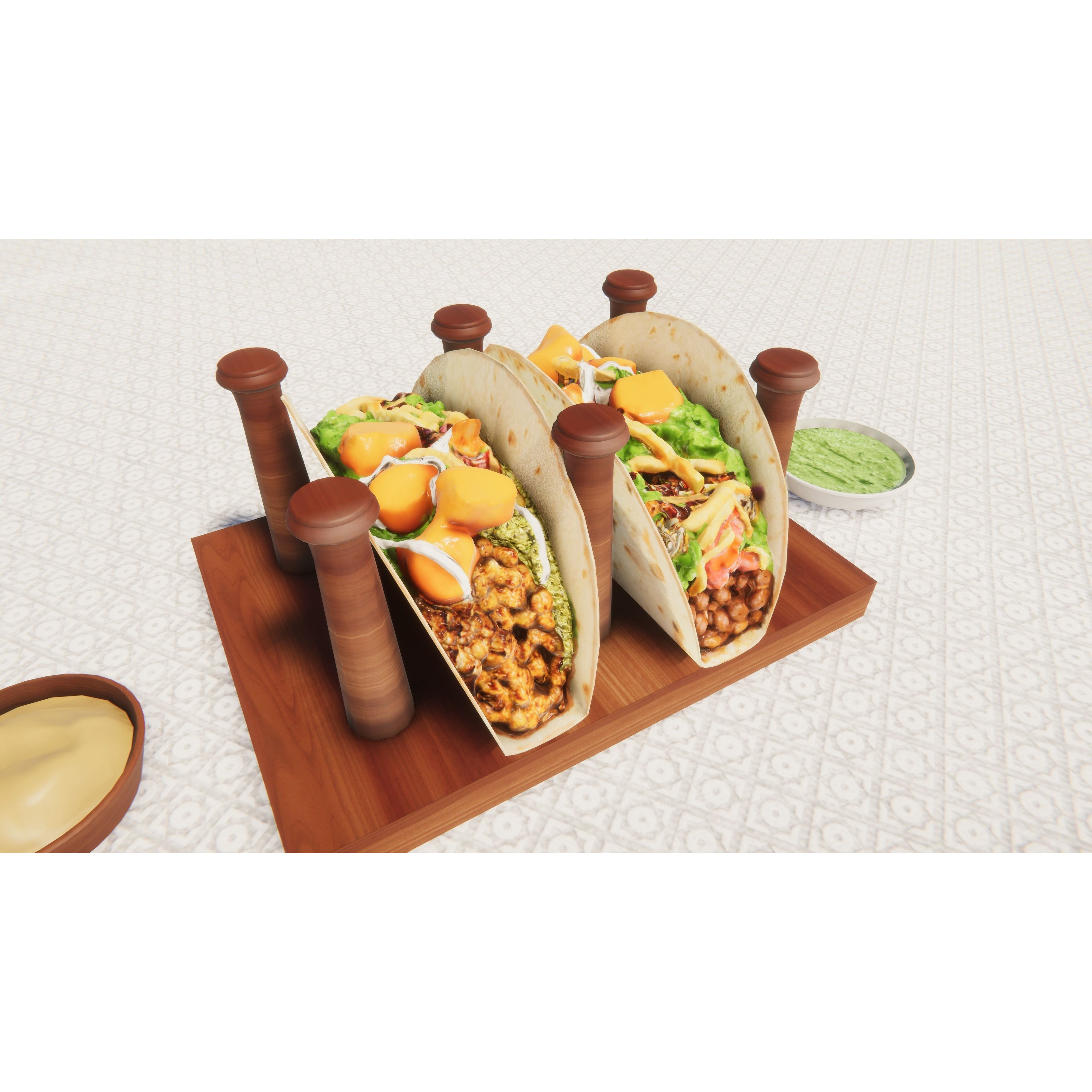 Fast Food Bundle - Low-Poly Game-Ready 3D Model - View 33