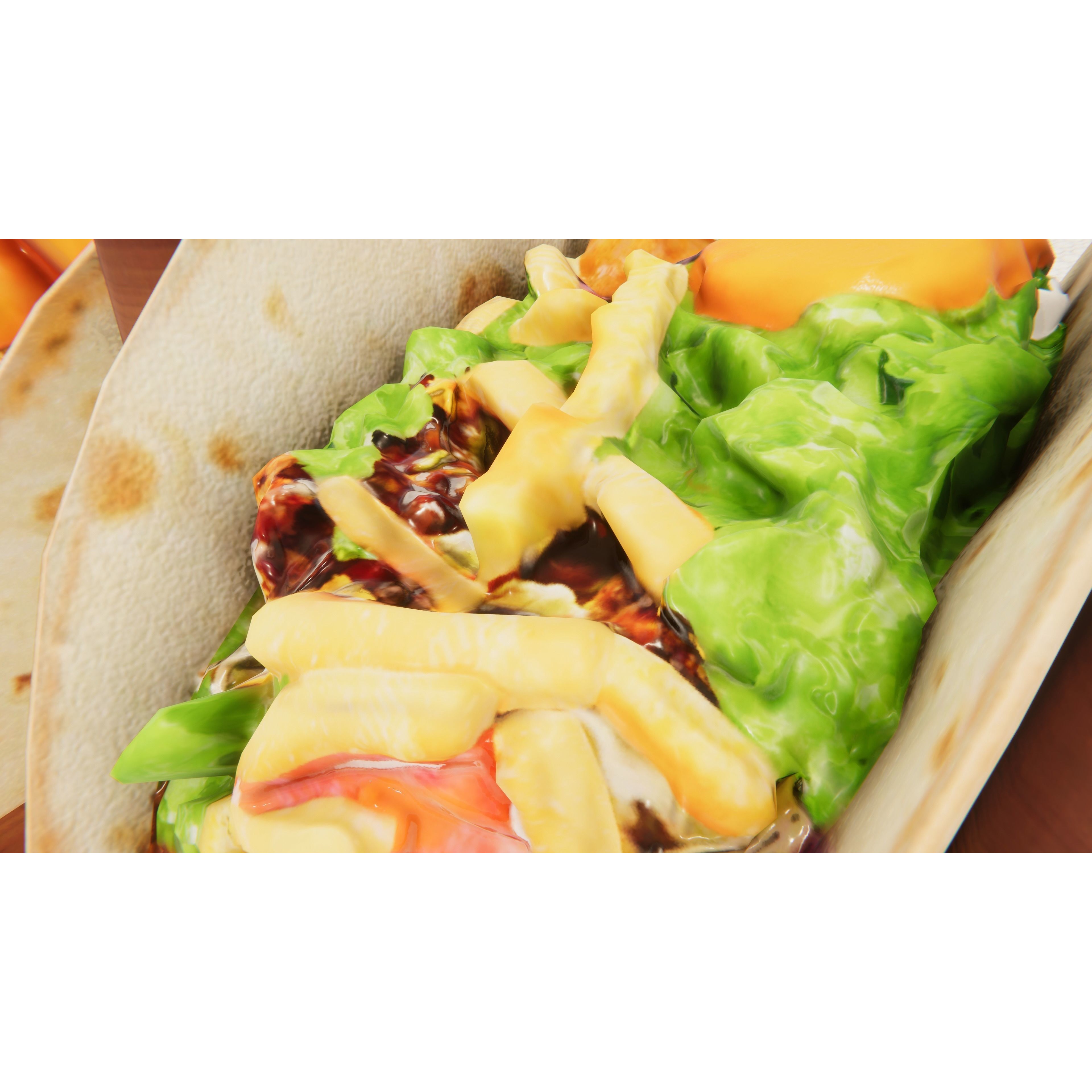 Fast Food Bundle - Low-Poly Game-Ready 3D Model - View 35