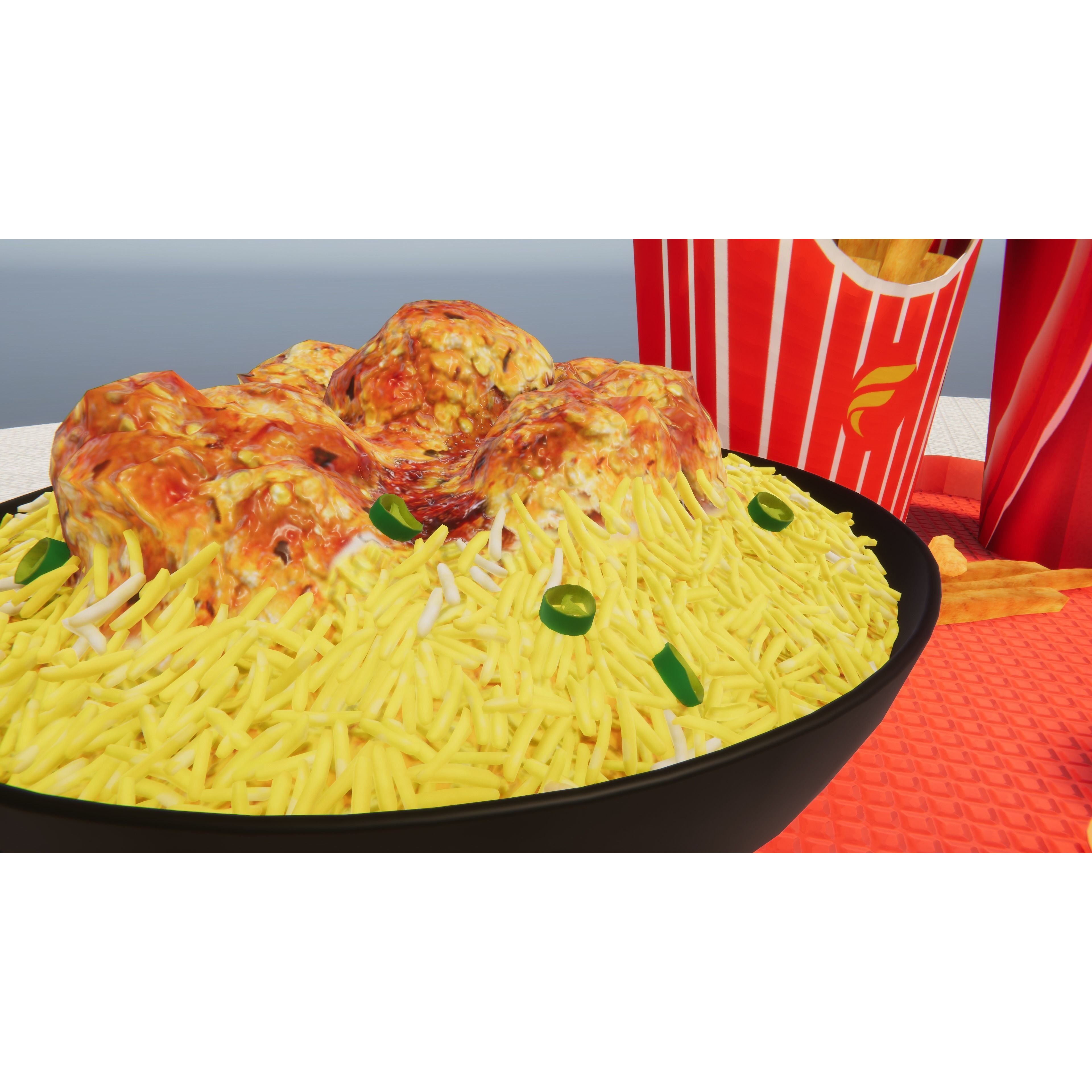 Fast Food Bundle - Low-Poly Game-Ready 3D Model - View 36