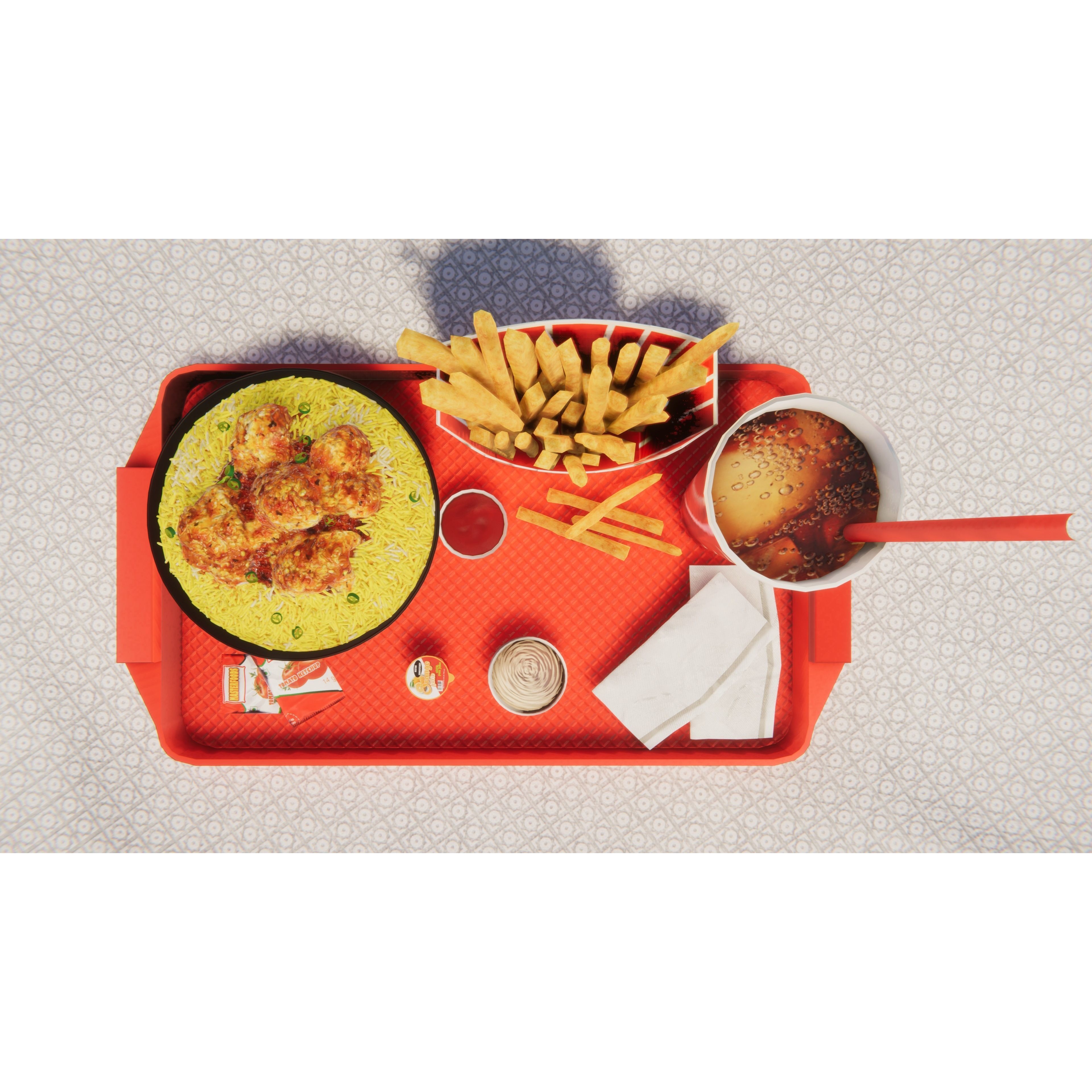 Fast Food Bundle - Low-Poly Game-Ready 3D Model - View 38